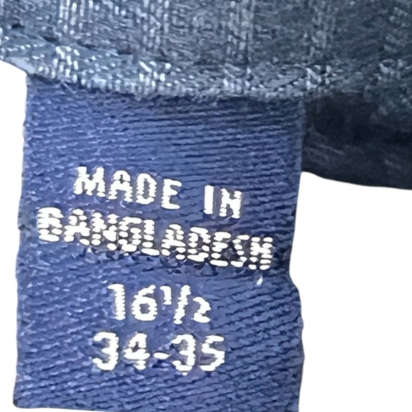 Kenneth Cole Reaction Men’s Blue Slim Fit Long Sleeve Button-Down Shirt Sz 16.5 - Picture 4 of 6